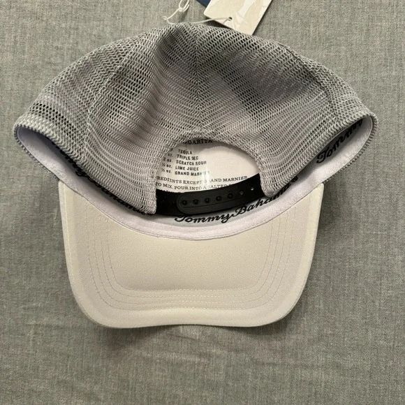 Tommy Bahama Men's Mesh Cap White Marlin Logo Island Life Snapback Hat Trucker - Picture 6 of 9